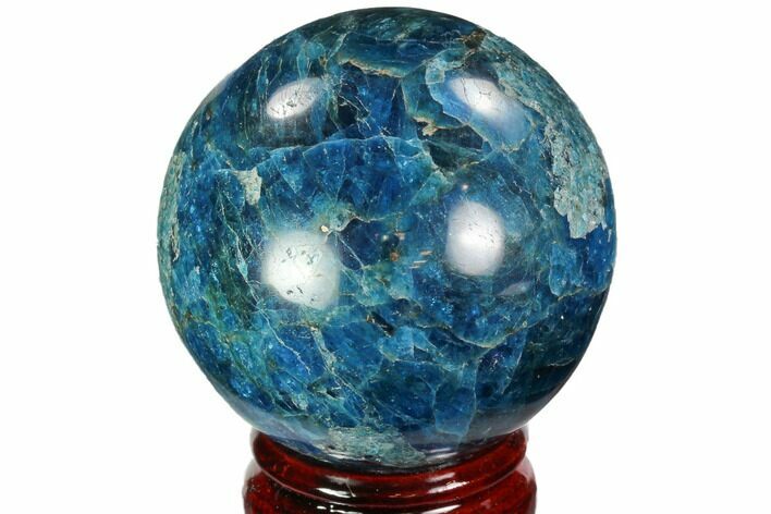 Bargain- Bright Blue Apatite Sphere - Madagascar #100304